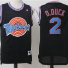 Men's Daffy D.Duck Tune Squad #2 Space Jam Basketball Jersey Black