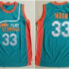Men's Jackie Moon #33 Flint Tropics Semi Pro New Basketball Jersey Teal Green