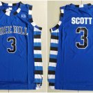 Men's Lucas Scott #3 Blue One Tree Hill Ravens Basketball Jersey