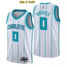 men's & youth Charlotte Hornets #0 Miles Bridges Jersey 75th Diamond 2022 White Association Edition