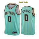 men's & youth Charlotte Hornets #0 Miles Bridges Jersey Teal Buzz City Swingman Basketball