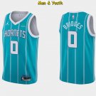 men's & youth Charlotte Hornets #0 Miles Bridges Jersey Teal Icon Edition Swingman Basketball