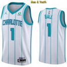 men's & youth Charlotte Hornets #1 LaMelo Ball Jersey 2023 White Association Swingman Basketball