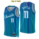 men's & youth Charlotte Hornets #11 Cody Martin Jersey 75th Diamond 2022 Blue City Edition