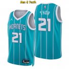 men's & youth Charlotte Hornets #21 JT Thor Jersey 75th Diamond 2022 Teal Icon Edition Basketball
