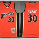 Men's & Youth  Golden State Warriors #30 Stephen Curry Jersey Throwback Orange Classics Basketball