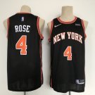 Men's & Youth  New York Knicks #4 Derrick Rose Jersey 75th Diamond 2022 Black City Edition