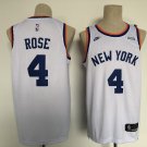 Men's & Youth  New York Knicks #4 Derrick Rose Jersey White Classic Edition Swingman Basketball