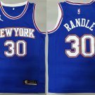 Men's & Youth  New York Knicks #30 Julius Randle Jersey Blue Swingman Basketball