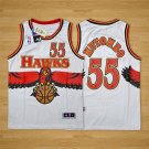 Men's & Youth & kids Atlanta Hawks 55 Dikembe Mutombo Throwback Basketball Jersey White