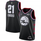 Men's & Youth 76ers #21 Joel Embiid 2019 All Star Game Basketball Jersey Black