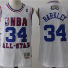 Men's & Youth 76ers #34 Charles Barkley White 2003 All-Star Throwback Jersey