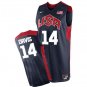 Men's & Youth Anthony Davis #14 Throwback 2012 Team USA BasketBall Jersey Navy Stitched