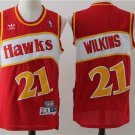 Men's & Youth Atlanta Hawks #21 Dominique Wilkins Throwback Basketball Jersey Red