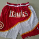 Men's & Youth Atlanta Hawks Basketball Shorts Just Don Red Pocket