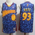 Men's & Youth BAPE Joint Warriors #93 Throwback Basketball Jersey Blue Stitched