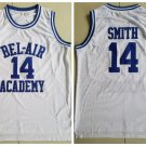Men's & Youth BEL AIR Academy #14 Will Smith College Basketball jersey White