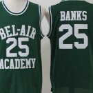 Men's & Youth BEL AIR Academy #25 Carlton Banks College Basketball jersey Green
