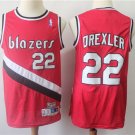 Men's & Youth Blazer #22 Clyde Drexler Retro Throwback Basketball Jersey Red