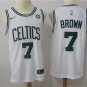 Men's & Youth Boston Celtics #7 Jaylen Brown Jersey White Association Edition Swingman Basketball
