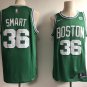 Men's & Youth Boston Celtics #36 Marcus Smart Basketball Swingman Jersey Green
