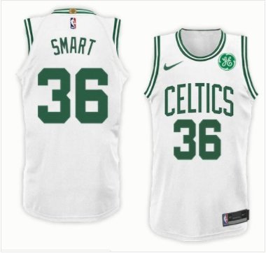 Men's & Youth Boston Celtics #36 Marcus Smart Basketball Swingman Jersey White