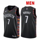 Men's & Youth Brooklyn Nets #7 Kevin Durant Basketball Stitched Jersey Black City Edition