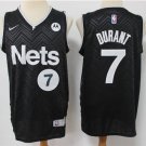 Men's & Youth Brooklyn Nets #7 Kevin Durant Jersey 2021 Black Earned Edition Swingman Basketball
