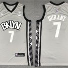 Men's & Youth Brooklyn Nets #7 Kevin Durant Jersey 2021 Gray Statement Edition Swingman Basketball