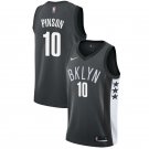 Men's & Youth Brooklyn Nets #10 Theo Pinson Swingman Basketball Jersey Black