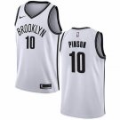 Men's & Youth Brooklyn Nets #10 Theo Pinson Swingman Basketball Stitched Jersey White