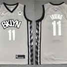 Men's & Youth Brooklyn Nets #11 Kyrie Irving Jersey 2021 Gray Statement Edition Swingman Basketball