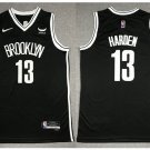 Men's & Youth Brooklyn Nets #13 James Harden Jersey 75th Anniversary Diamond 2022 Black Icon Edition