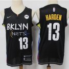 Men's & Youth Brooklyn Nets #13 James Harden Jersey 2021 Black City Edition Swingman Basketball