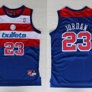 Men's & Youth Bullets #23 Michael Jordan Throwback Basketball Jersey Blue