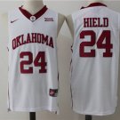 Men's & Youth Oklahoma Sooners #24 Buddy Hield College Basketball Jersey White