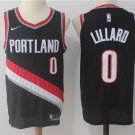 Men's & Youth Portland Trail Blazers #0 Damian Lillard Black Basketball Jersey
