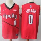 Men's & Youth Ripcity Trail Blazers #0 Damian Lillard Red Earned Edition Jersey