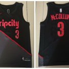 Men's & Youth Ripcity Trail Blazers #3 C.J. McCollum Basketball Jersey Black Gray