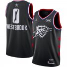 Men's & Youth OKC #0 Russell Westbrook 2019 All Star Game Basketball Jersey Black