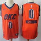 Men's & Youth Oklahoma Thunder #0 Russell Westbrook Earned Edition Jersey Orange