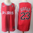 Men's & Youth Paris SG Joint #23 Michael Jordan Basketball Jersey Red Stitched