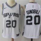 Men's & Youth San Antonio Spurs #20 Manu Ginobili white Basketball Swingmen Jersey