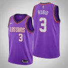 Men's & Youth Phoenix Suns #3 Ricky Rubio Purple Swingman Stitched Jersey City