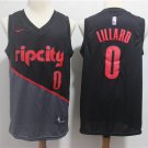 Men's & Youth Ripcity Trail Blazers #0 Damian Lillard Jersey Black City Edition
