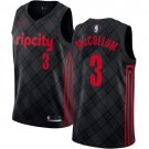 Men's & Youth Ripcity Trail Blazers #3 C.J. McCollum Black Basketball Jersey