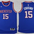 Men's & Youth Rochester #15 DeMarcus Cousins Basketball Jersey Blue