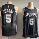 Men's & Youth San Antonio Spurs #5 Dejounte Murray Basketball Swingmen Jersey Black