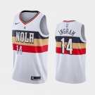 Men's & Youth New Orleans Pelicans #14 Brandon Ingram 2019 White Earned Jersey Stitched
