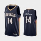 Men's & Youth New Orleans Pelicans #14 Brandon Ingram Navy Basketball Jersey Stitched